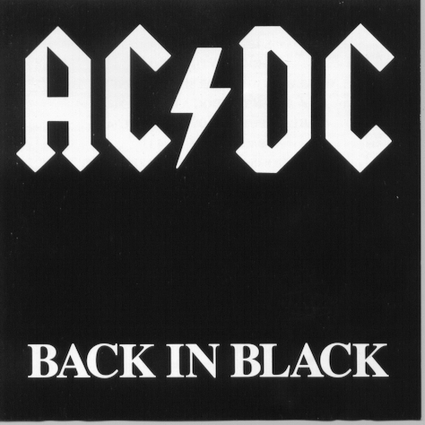 Back In Black Disc Cover